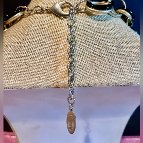 Chico's Black and Gold Statement Necklace - Picture 6 of 6